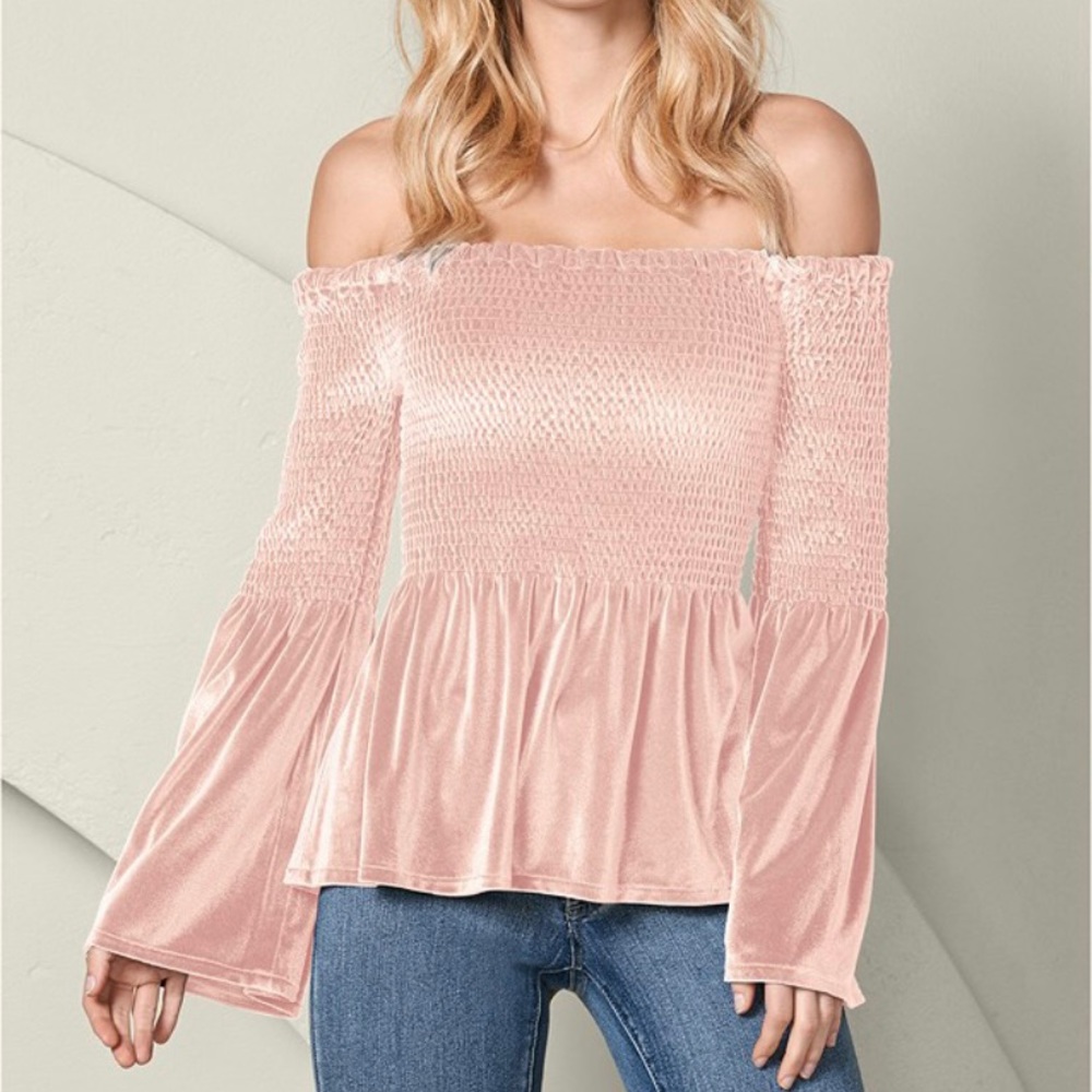 Venus Off The Shoulder Velvet Top
